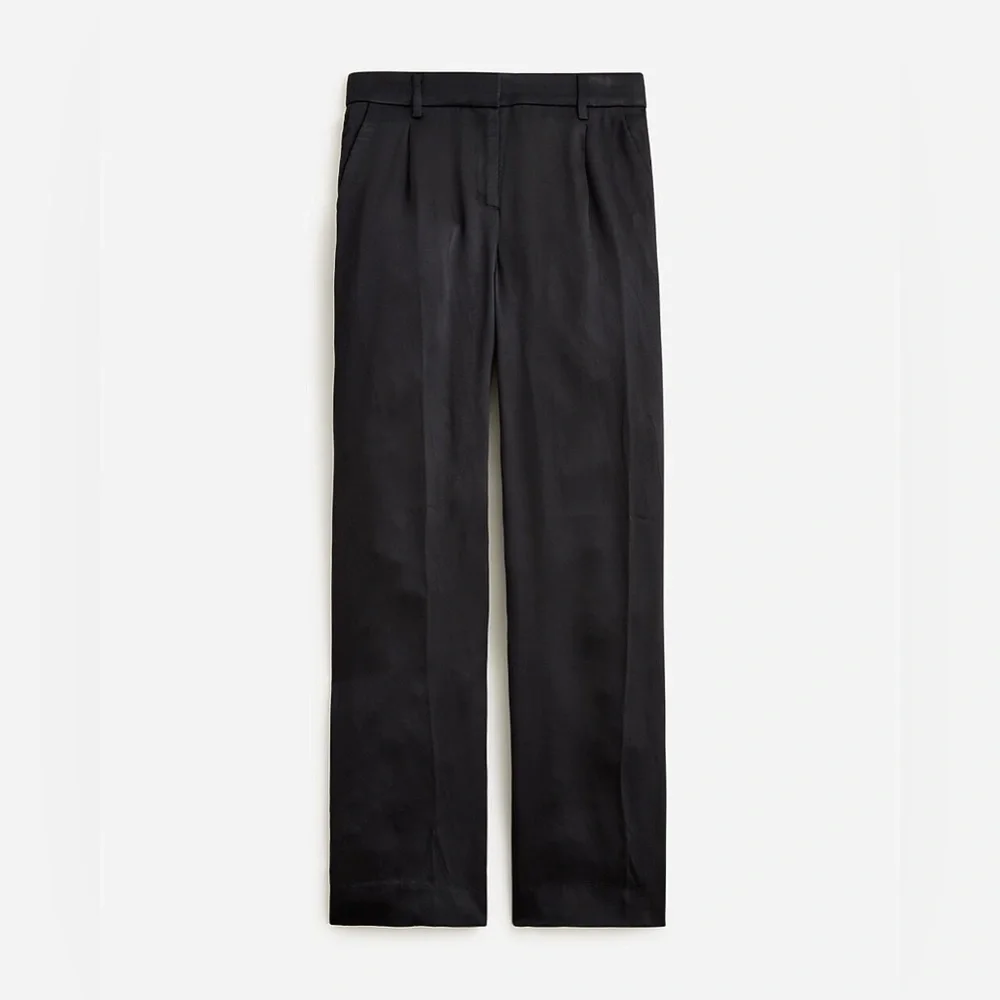 J.Crew straight-leg essential pant in luster crepe BT428